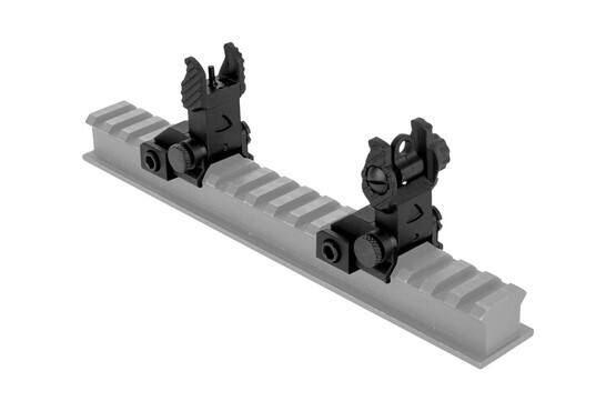 The Guntec USA EZ back up iron sights attach directly to picatinny rail systems